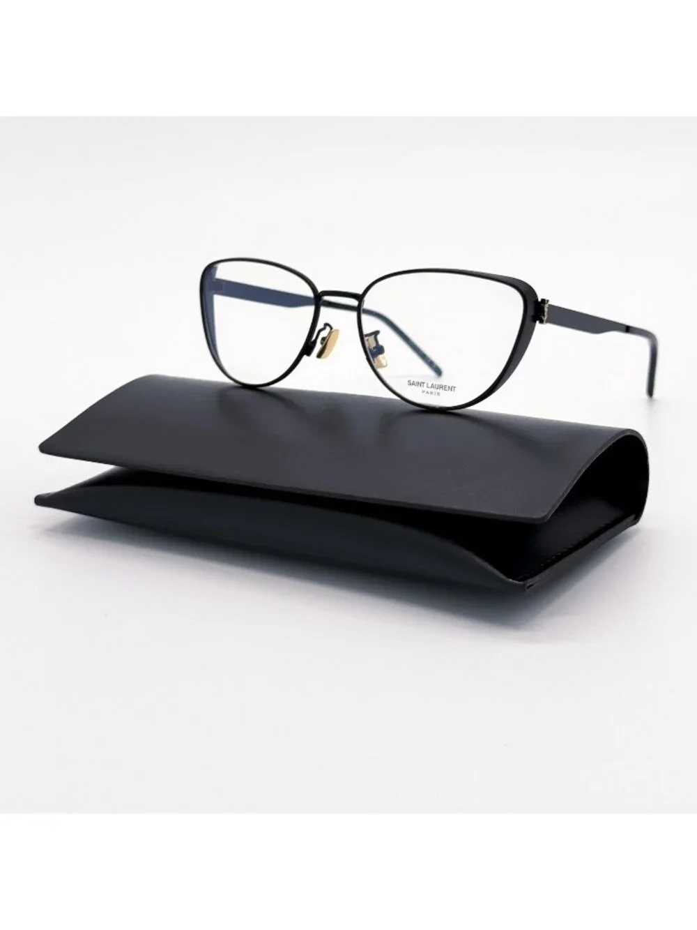 NEW SAINT LAURENT EYEGLASSES SLM92 003 WOMEN CAT EYE BLACK EYEWEAR SL M92